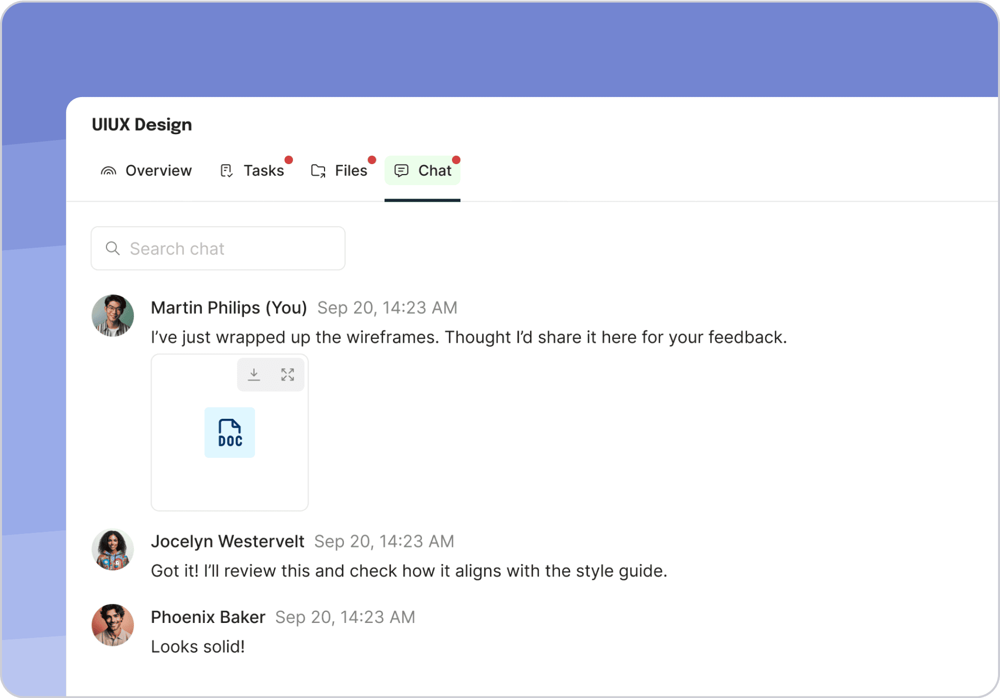 UI communication among design team
